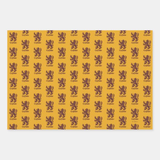 Harry Potter Gryffindor | Lion Graphic Geschenkpapier Set (Vorderseite 2)