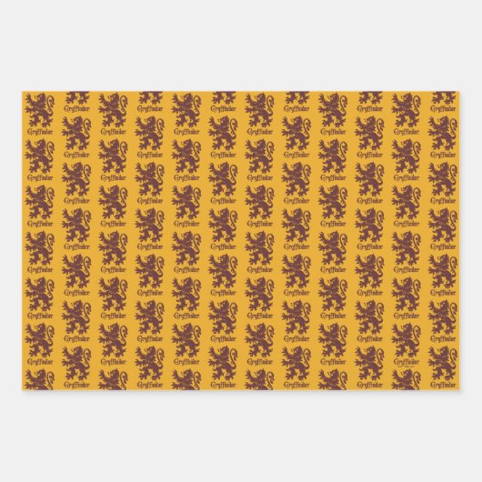 Harry Potter Gryffindor | Lion Graphic Geschenkpapier Set (Vorderseite 2)