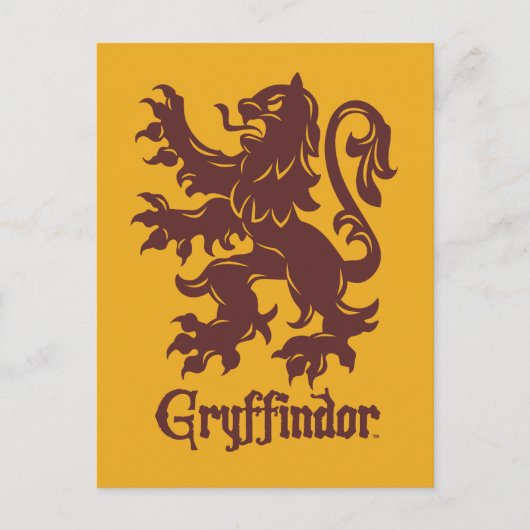Harry Potter Gryffindor | Lion Graphic Postkarte (Vorderseite)