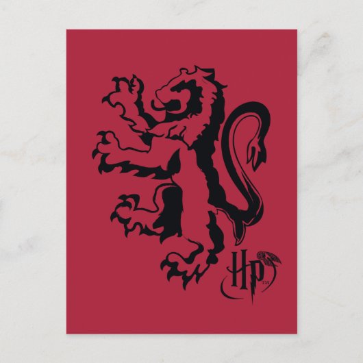 Harry Potter | Gryffindor Lion Icon Postkarte (Vorderseite)