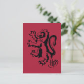 Harry Potter | Gryffindor Lion Icon Postkarte (Stehend Vorderseite)