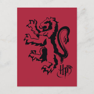 Harry Potter   Gryffindor Lion Icon Postkarte