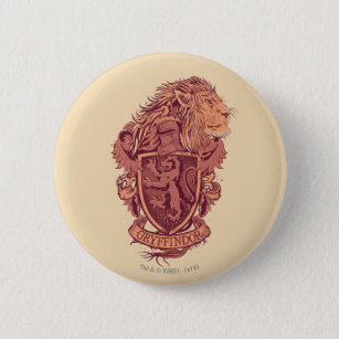 Harry Potter   Gryffindor Lion Wappen Button