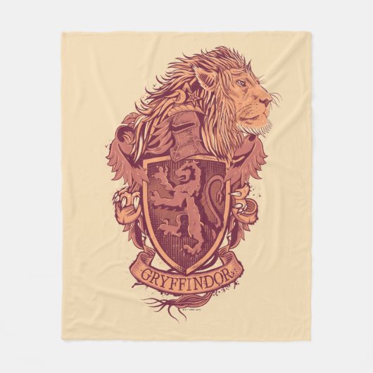 Harry Potter | Gryffindor Lion Wappen Fleecedecke (Vorderseite)