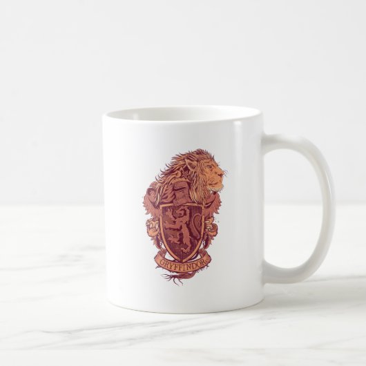 Harry Potter | Gryffindor Lion Wappen Kaffeetasse (Rechts)