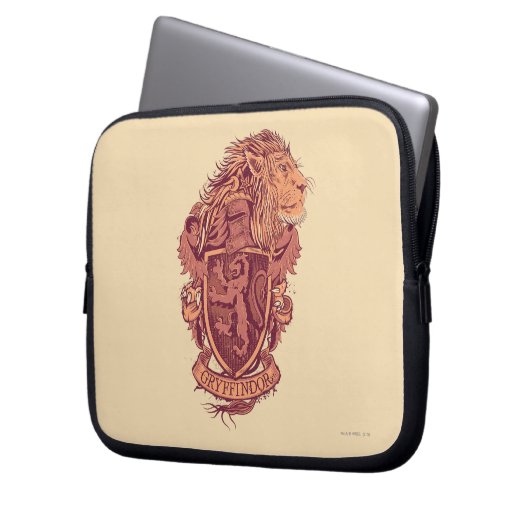 Harry Potter | Gryffindor Lion Wappen Laptopschutzhülle (Vorderseite Links)