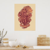 Harry Potter | Gryffindor Lion Wappen Poster (Küche)