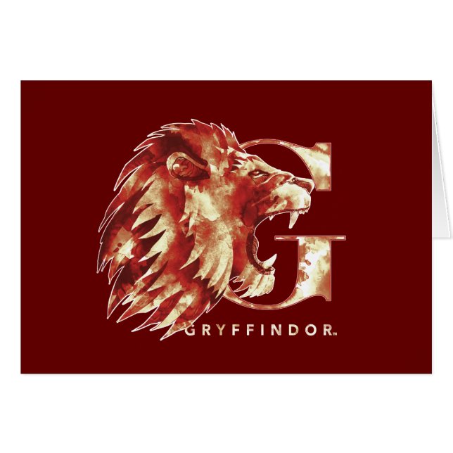 Harry Potter | GRYFFINDOR™ Lion Watercolor (Vorderseite (Horizontal))
