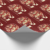 Harry Potter | GRYFFINDOR™ Lion Watercolor Geschenkpapier (Ecke)