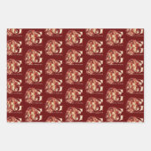 Harry Potter | GRYFFINDOR™ Lion Watercolor Geschenkpapier Set (Vorderseite)