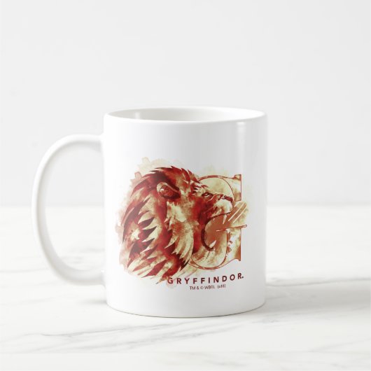 Harry Potter | GRYFFINDOR™ Lion Watercolor Kaffeetasse (Links)