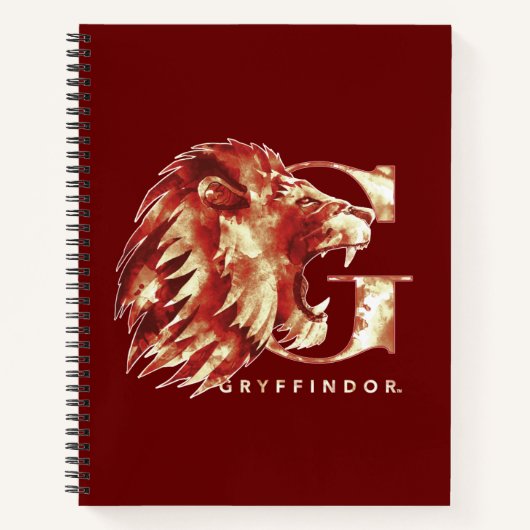 Harry Potter | GRYFFINDOR™ Lion Watercolor Notizblock (Vorderseite)