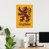 Harry Potter | Gryffindor Löwe Grafik Poster (Heimbüro)