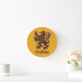 Harry Potter | Gryffindor Löwe Grafik Runde Wanduhr (Zuhause)