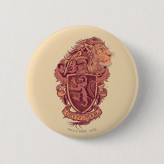 Harry Potter | Gryffindor Löwenwappen Button (Vorderseite)