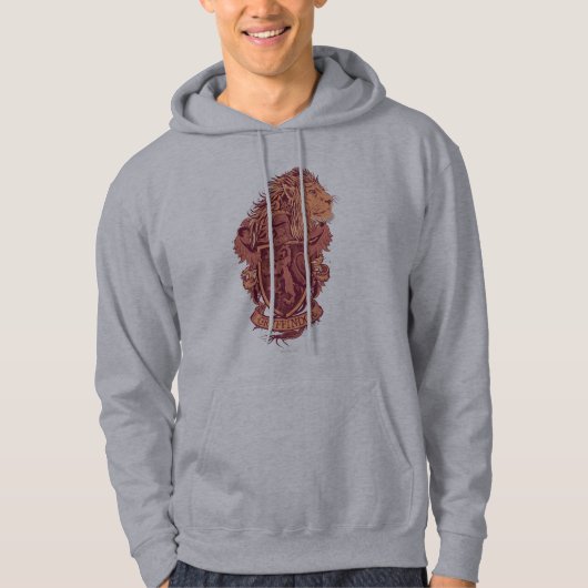 Harry Potter | Gryffindor Löwenwappen Hoodie (Vorderseite)