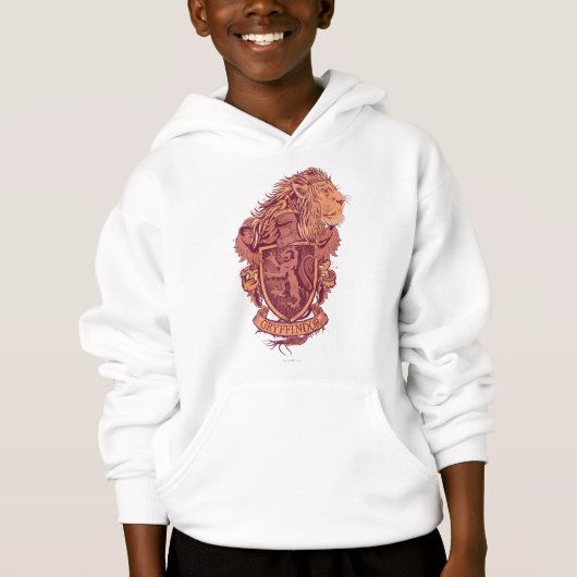 Harry Potter | Gryffindor Löwenwappen Hoodie (Vorderseite)