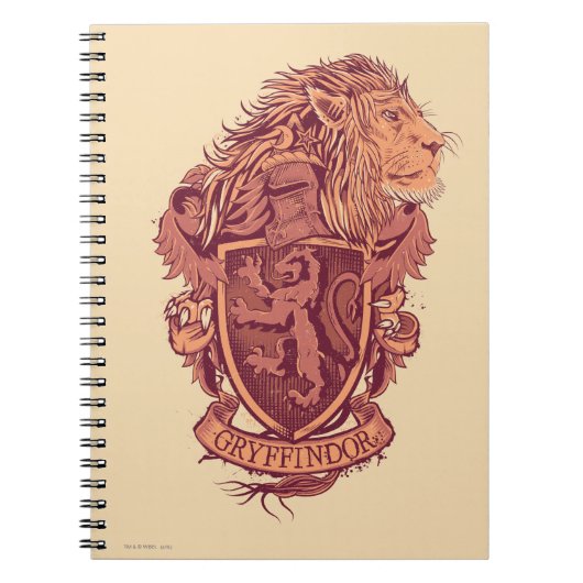 Harry Potter | Gryffindor Löwenwappen Notizblock (Vorderseite)