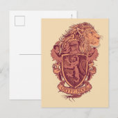 Harry Potter | Gryffindor Löwenwappen Postkarte (Vorne/Hinten)
