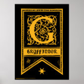 Harry Potter | Gryffindor Monogram Banner Poster (Vorne)