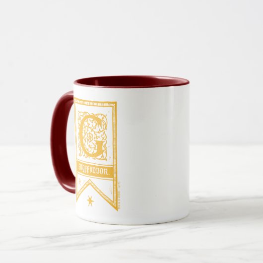 Harry Potter | Gryffindor Monogram Banner Tasse (Vorderseite Links)