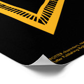 Harry Potter | Gryffindor-Monogramm-Banner Poster (Ecke)