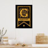 Harry Potter | Gryffindor-Monogramm-Banner Poster (Küche)
