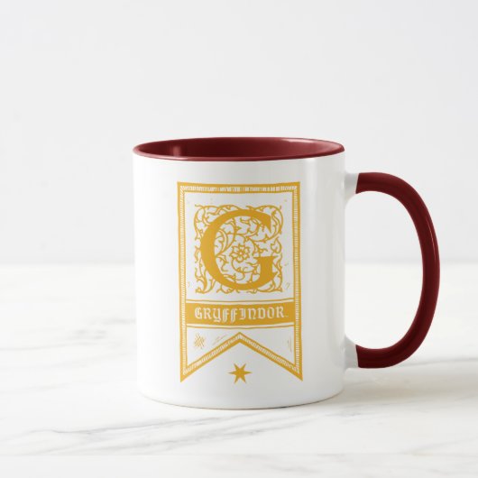 Harry Potter | Gryffindor Monogramm Banner Tasse (Rechts)