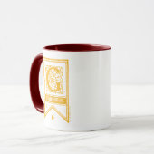 Harry Potter | Gryffindor Monogramm Banner Tasse (Vorderseite Links)