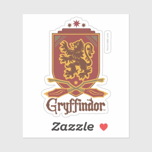 Harry Potter | Gryffindor QUIDDITCH™ Abzeichen Aufkleber (Blatt)