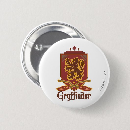 Harry Potter | Gryffindor QUIDDITCH™ Abzeichen Button (Vorne & Hinten)