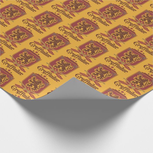 Harry Potter | Gryffindor QUIDDITCH™ Abzeichen Geschenkpapier (Ecke)