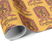 Harry Potter | Gryffindor QUIDDITCH™ Abzeichen Geschenkpapier (Rolleneckpunkt)