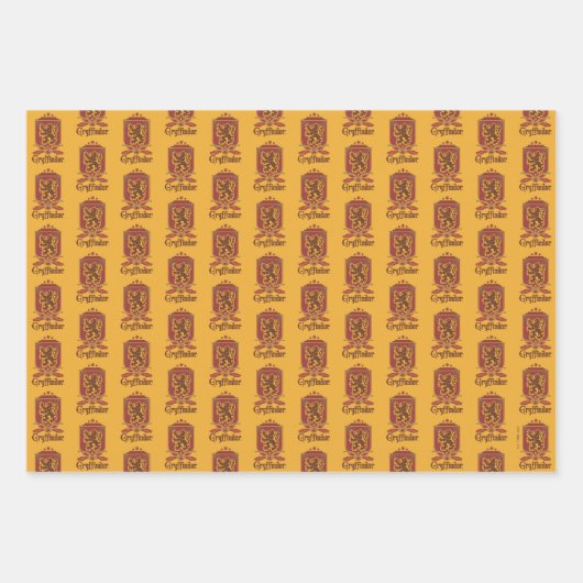Harry Potter | Gryffindor QUIDDITCH™ Abzeichen Geschenkpapier Set (Vorderseite 2)