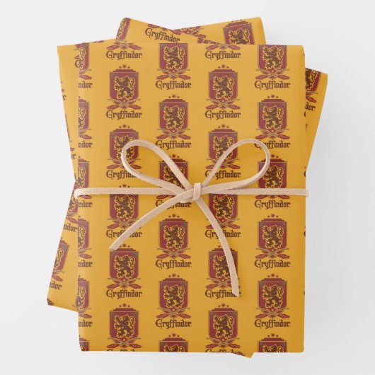 Harry Potter | Gryffindor QUIDDITCH™ Abzeichen Geschenkpapier Set (Beispiel)