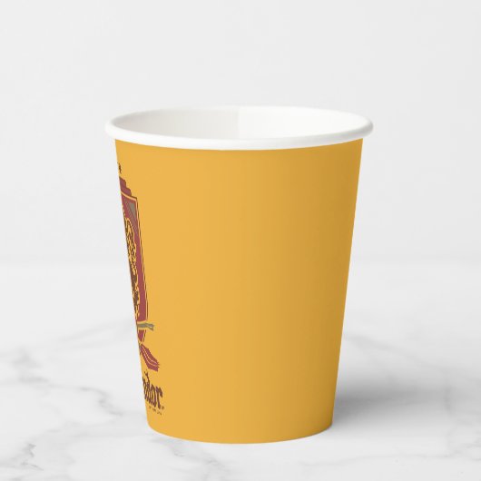 Harry Potter | Gryffindor QUIDDITCH™ Abzeichen Pappbecher (Links)