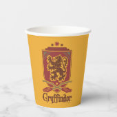 Harry Potter | Gryffindor QUIDDITCH™ Abzeichen Pappbecher (Vorderseite)