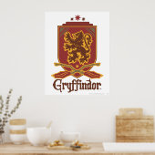 Harry Potter | Gryffindor QUIDDITCH™ Abzeichen Poster (Küche)