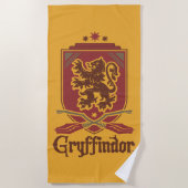 Harry Potter | Gryffindor QUIDDITCH™ Abzeichen Strandtuch (Vorderseite)