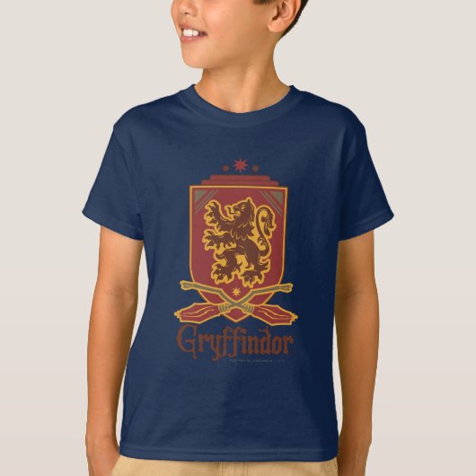 Harry Potter | Gryffindor QUIDDITCH™ Abzeichen T-Shirt (Vorderseite)