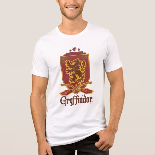 Harry Potter | Gryffindor QUIDDITCH™ Abzeichen Tri-Blend Shirt (Vorderseite)