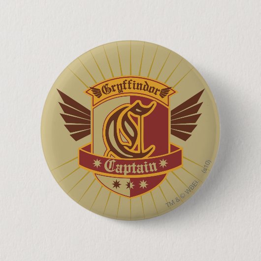 Harry Potter | Gryffindor QUIDDITCH � Kapitän Embl Button (Vorderseite)