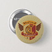 Harry Potter | Gryffindor QUIDDITCH � Kapitän Embl Button (Vorne & Hinten)