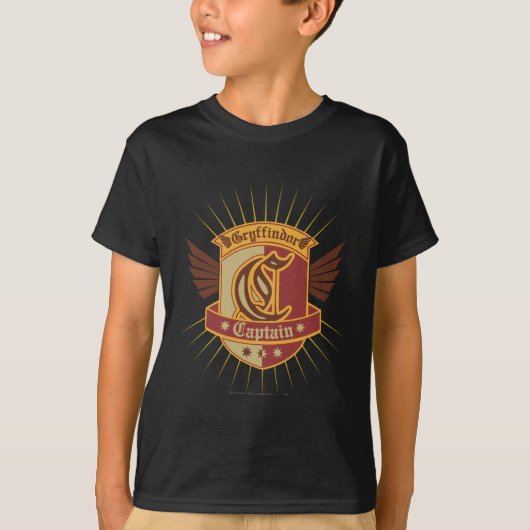 Harry Potter | Gryffindor QUIDDITCH � Kapitän Embl T-Shirt (Vorderseite)