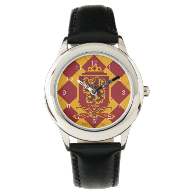 Harry Potter | Gryffindor QUIDDITCH™ Wappen Armbanduhr (Vorderseite)