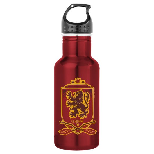Harry Potter | Gryffindor QUIDDITCH™ Wappen Edelstahlflasche (Vorderseite)