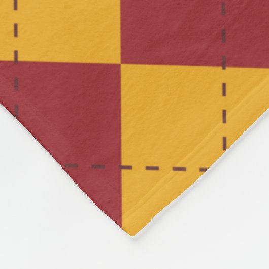 Harry Potter | Gryffindor QUIDDITCH™ Wappen Fleecedecke (Ecke)