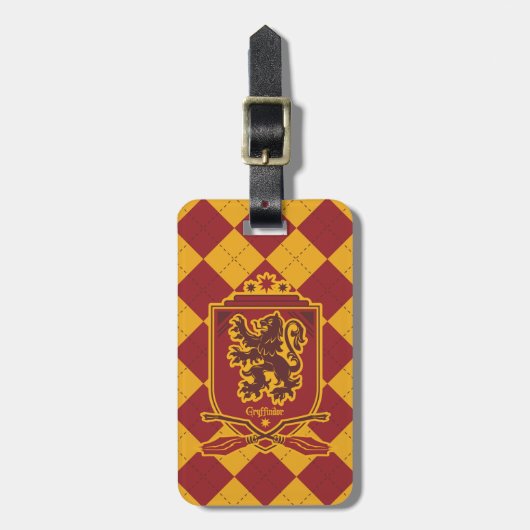 Harry Potter | Gryffindor QUIDDITCH™ Wappen Gepäckanhänger (Vorderseite vertikal)