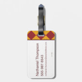 Harry Potter | Gryffindor QUIDDITCH™ Wappen Gepäckanhänger (Rückseite vertikal)