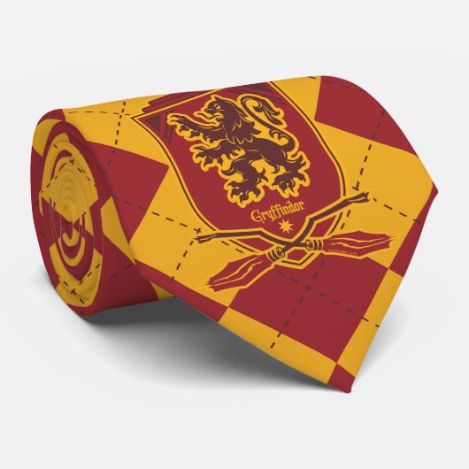 Harry Potter | Gryffindor QUIDDITCH™ Wappen Krawatte (Gerollt)